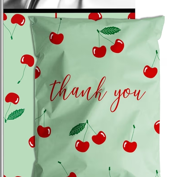 Other - 10 Ct Cherry Print 14.5x19 Poly Mailers